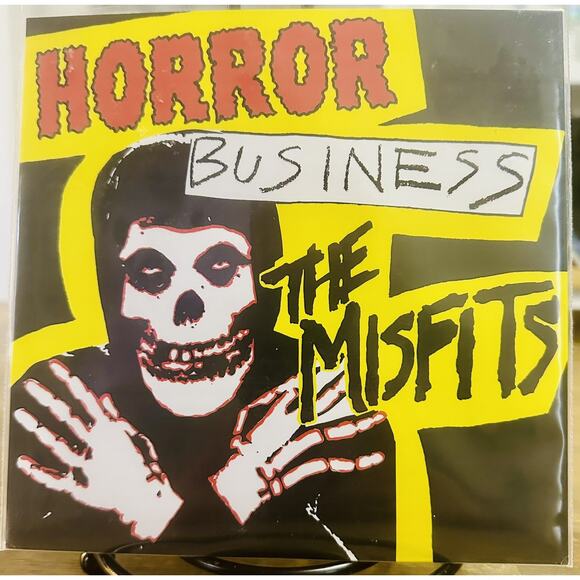 Misfits Horror Business 7” 2000s Repress Yellow Swirl Plan RARE!! New Import UK - Picture 7 of 7